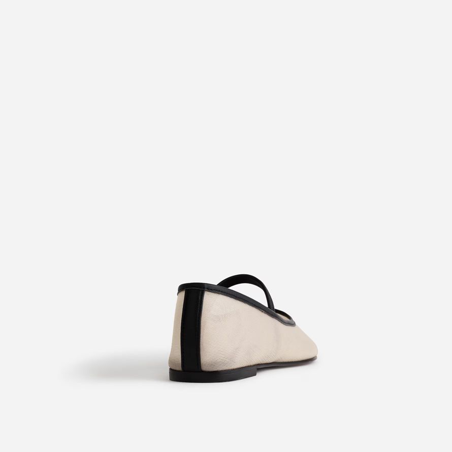 beige womens madewell the greta ballet flat