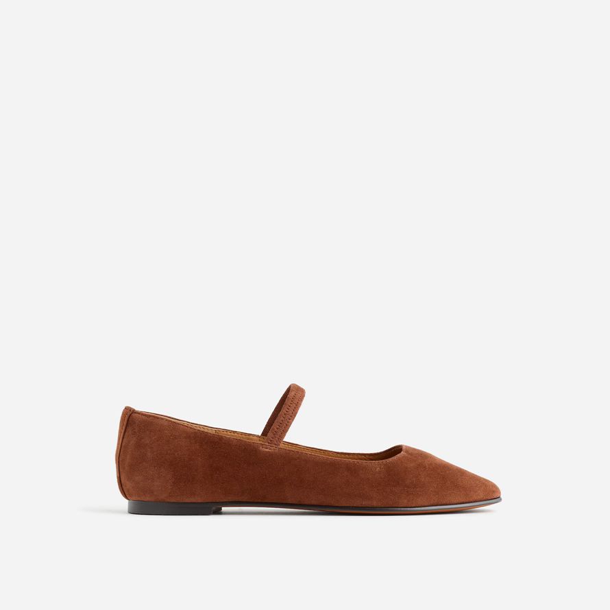 brown madewell the greta womens ballet flat