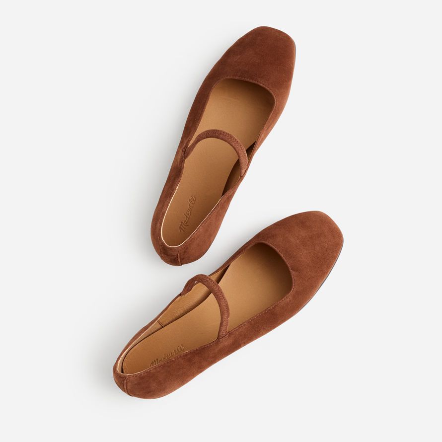 brown madewell the greta womens ballet flat