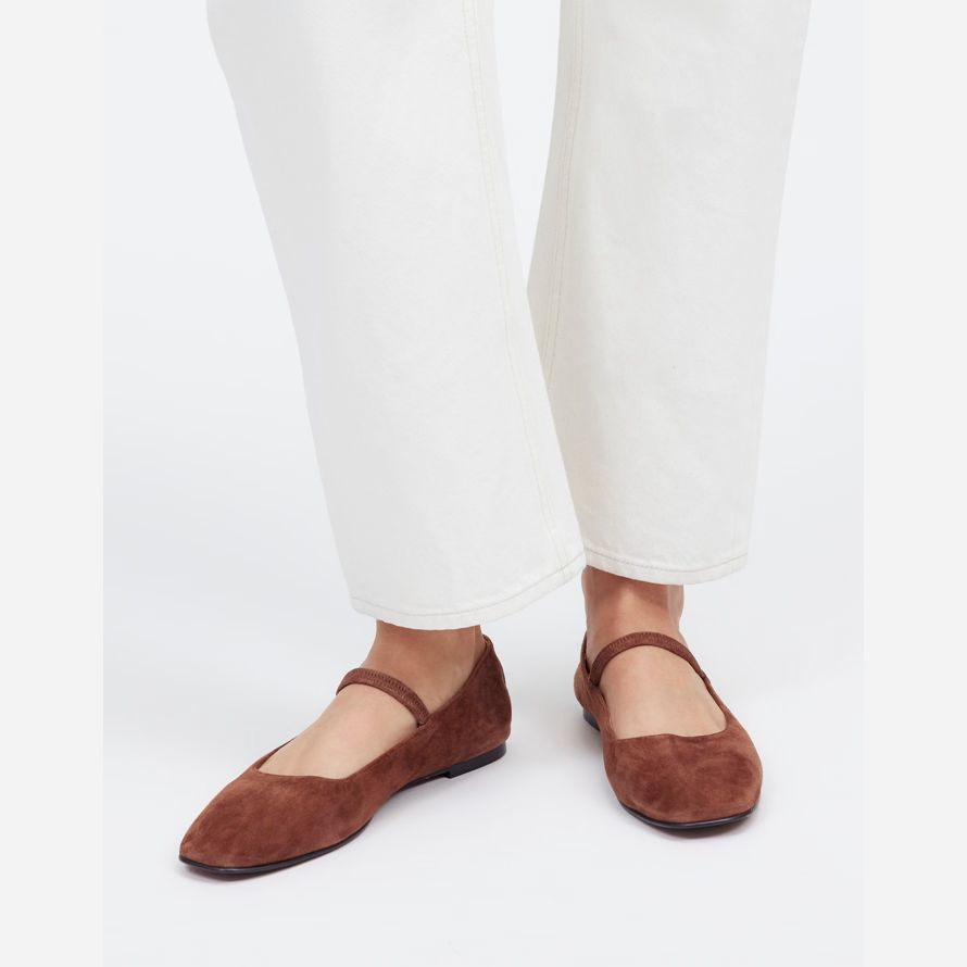 brown madewell the greta womens ballet flat