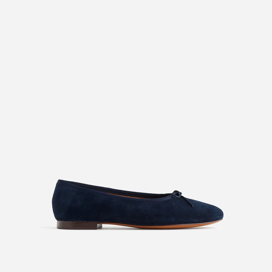madewell the april womens ballet flat navy