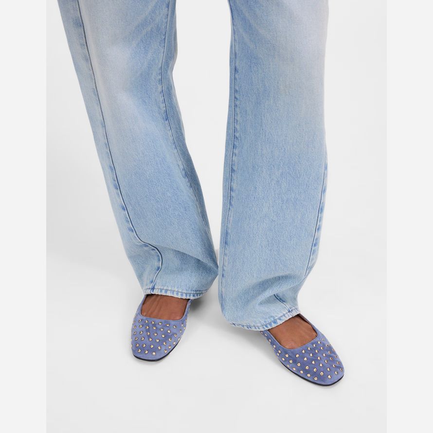 blue white madewell the greta womens ballet flat