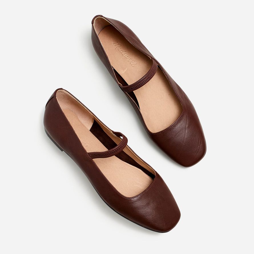 chocolate madewell the greta womens ballet flat