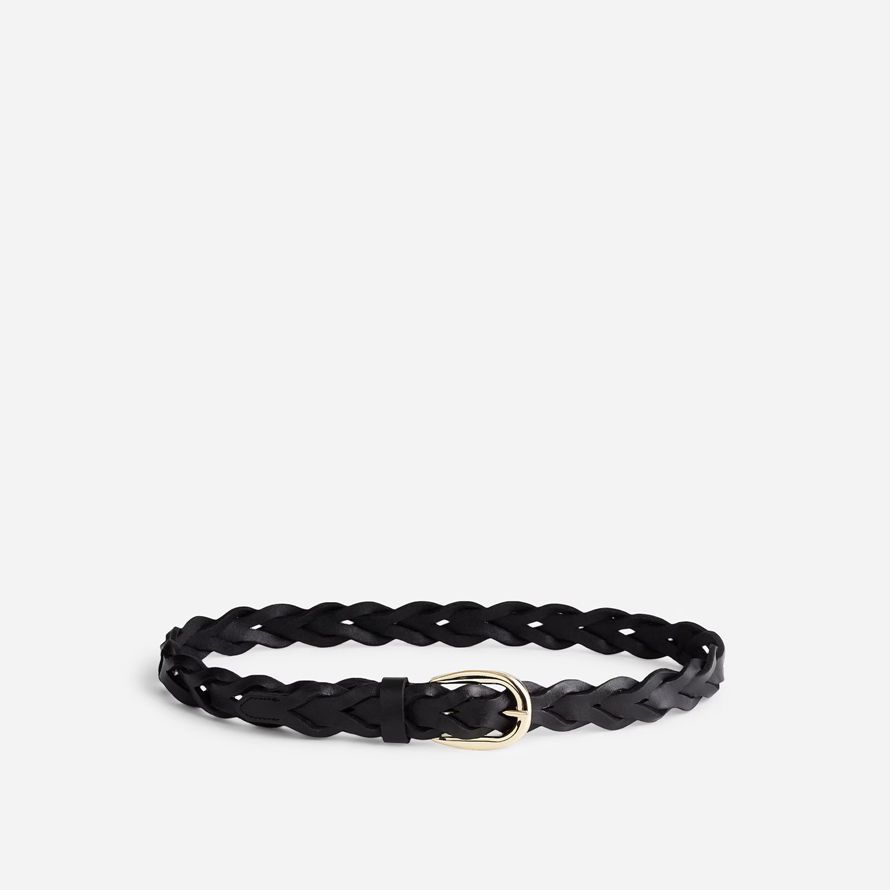 madewell braided womens belt black