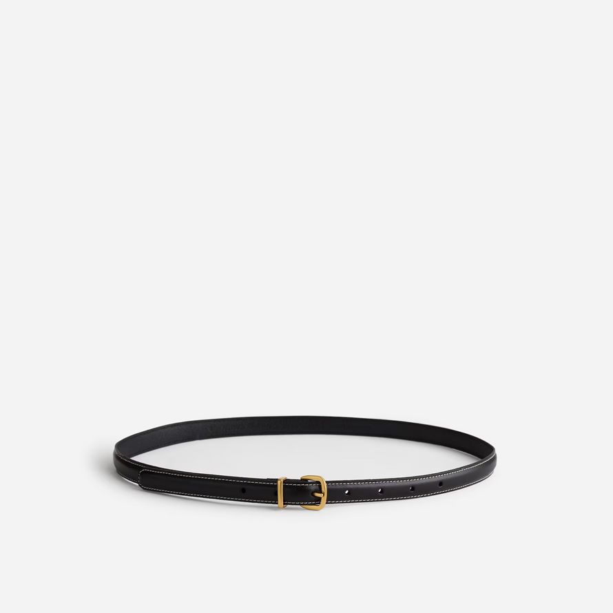madewell the essential skinny leather womens belt black