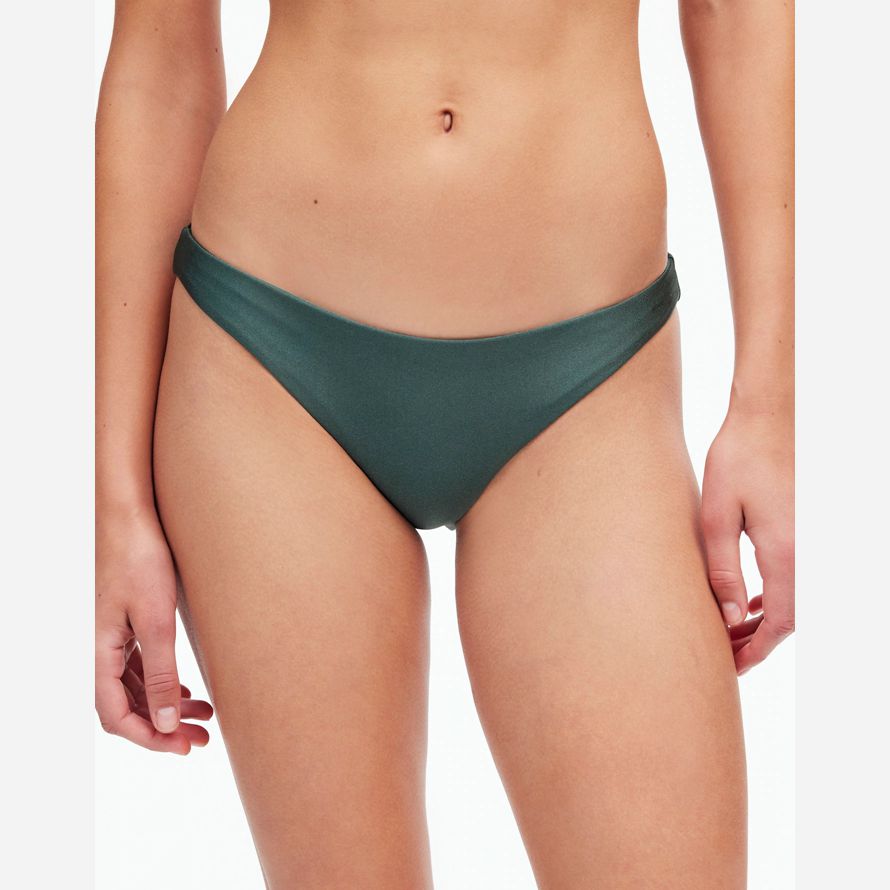 womens madewell jade swimᆴ most wanted bikini bottom dark green