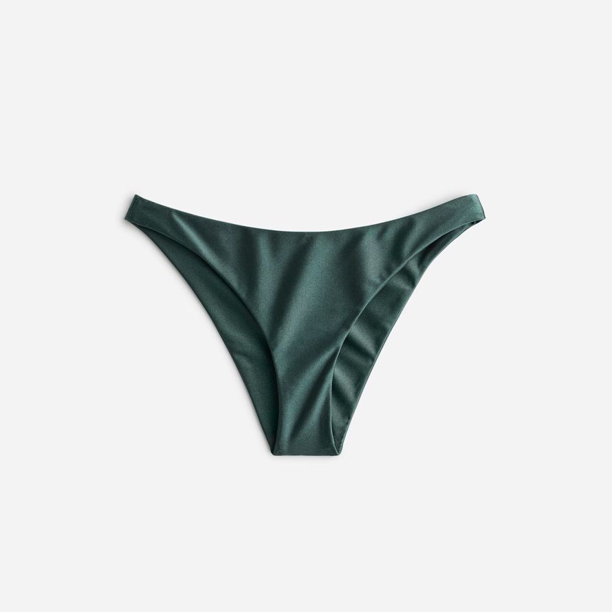 womens madewell jade swimᆴ most wanted bikini bottom dark green