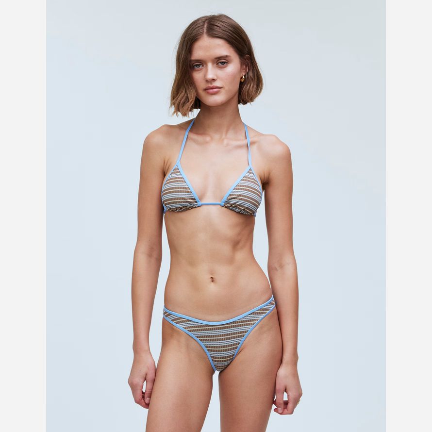 womens madewell frankies dove classic bikini bottom blue dark brown