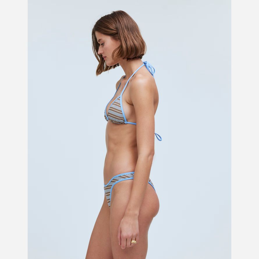 womens madewell frankies dove classic bikini bottom blue dark brown