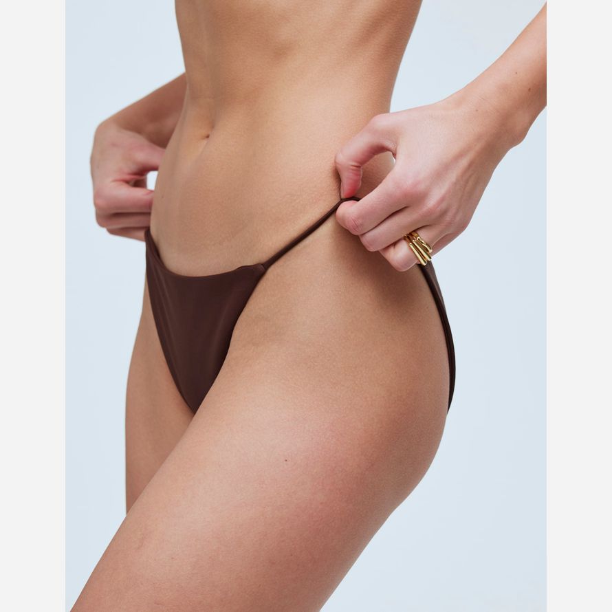chocolate womens madewell jade swim bare minimum bikini bottom