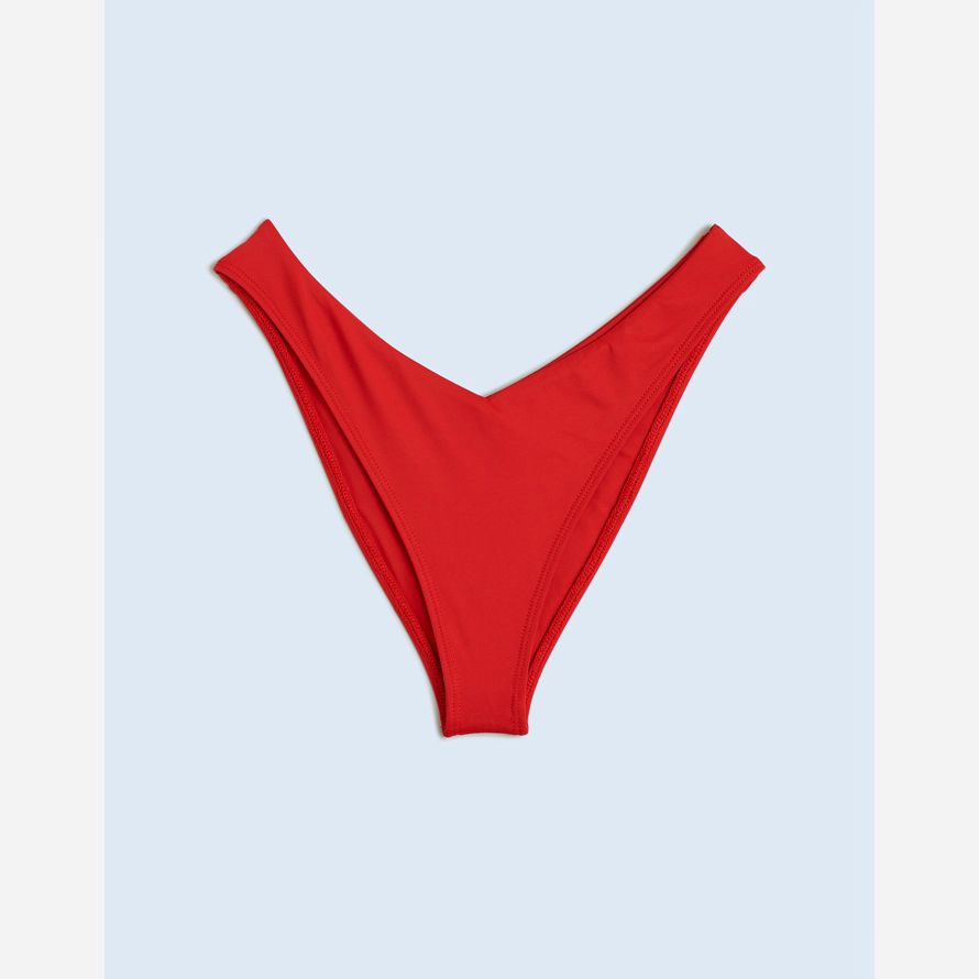red womens madewell frankies bikinis enzo bikini bottom