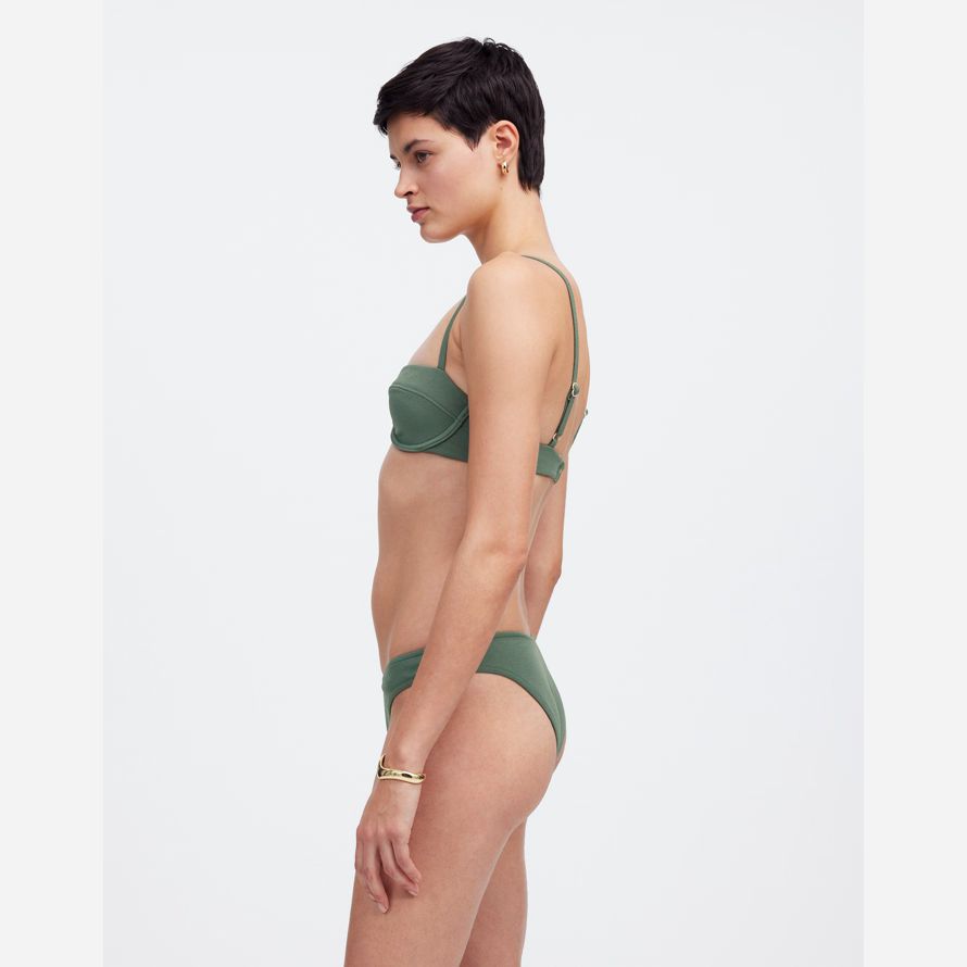 green womens madewell zulu zephyr eucalyptus textured bikini bottom