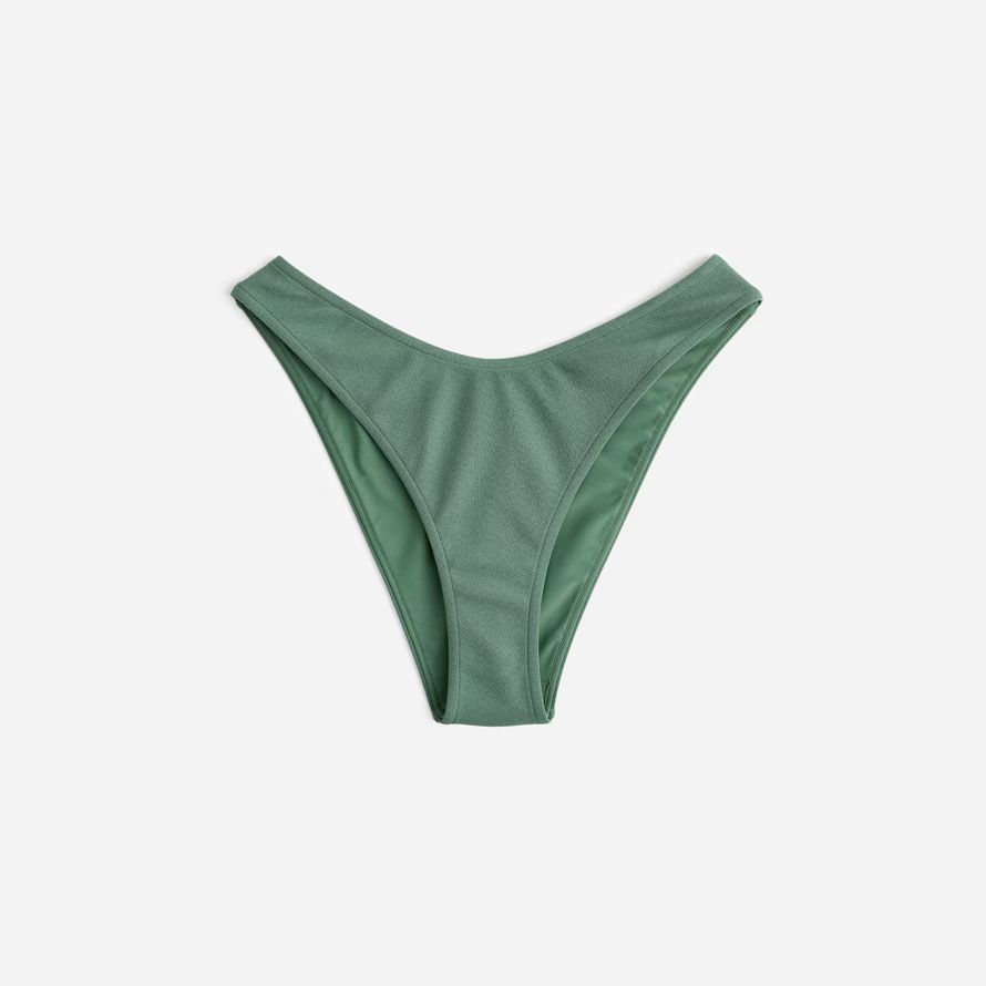 green womens madewell zulu zephyr eucalyptus textured bikini bottom