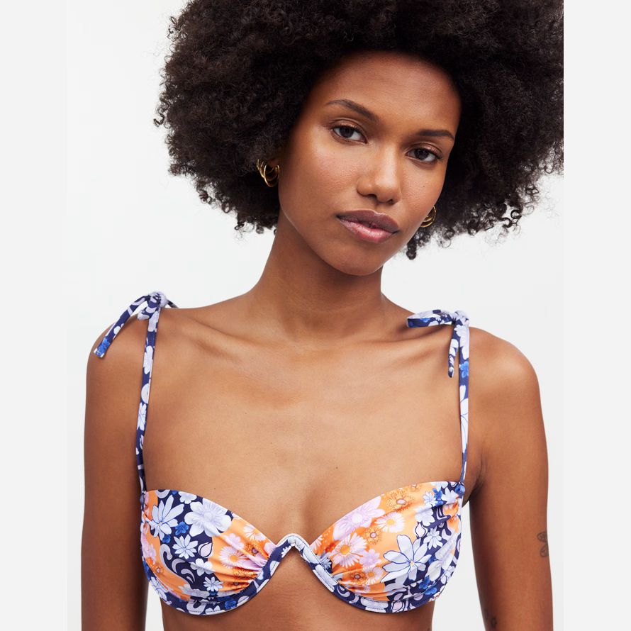 multicolor womens madewell agua bendita bikini top