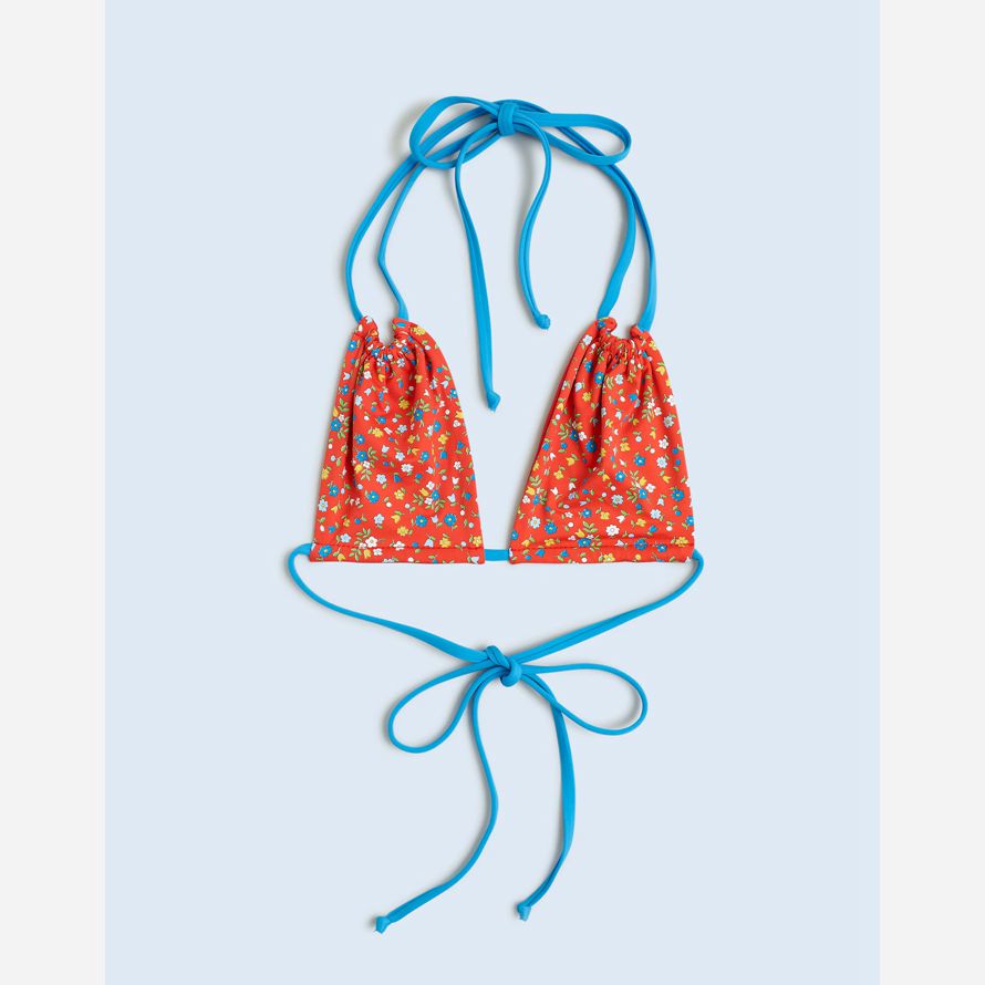 red orange blue madewell frankies florabelle womens bikini top