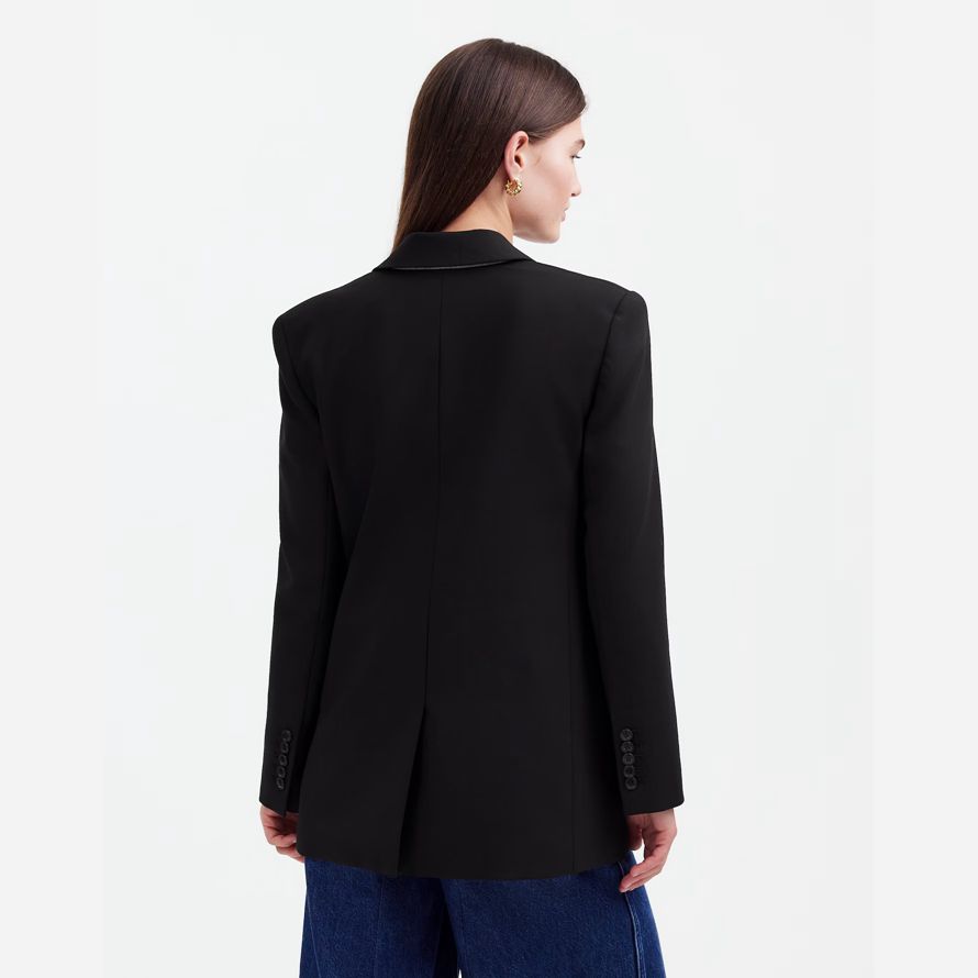 madewell the kline womens blazer black