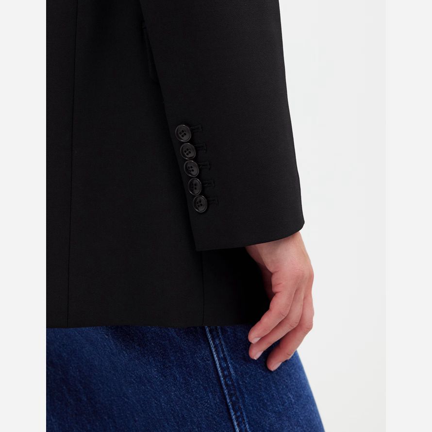 madewell the kline womens blazer black