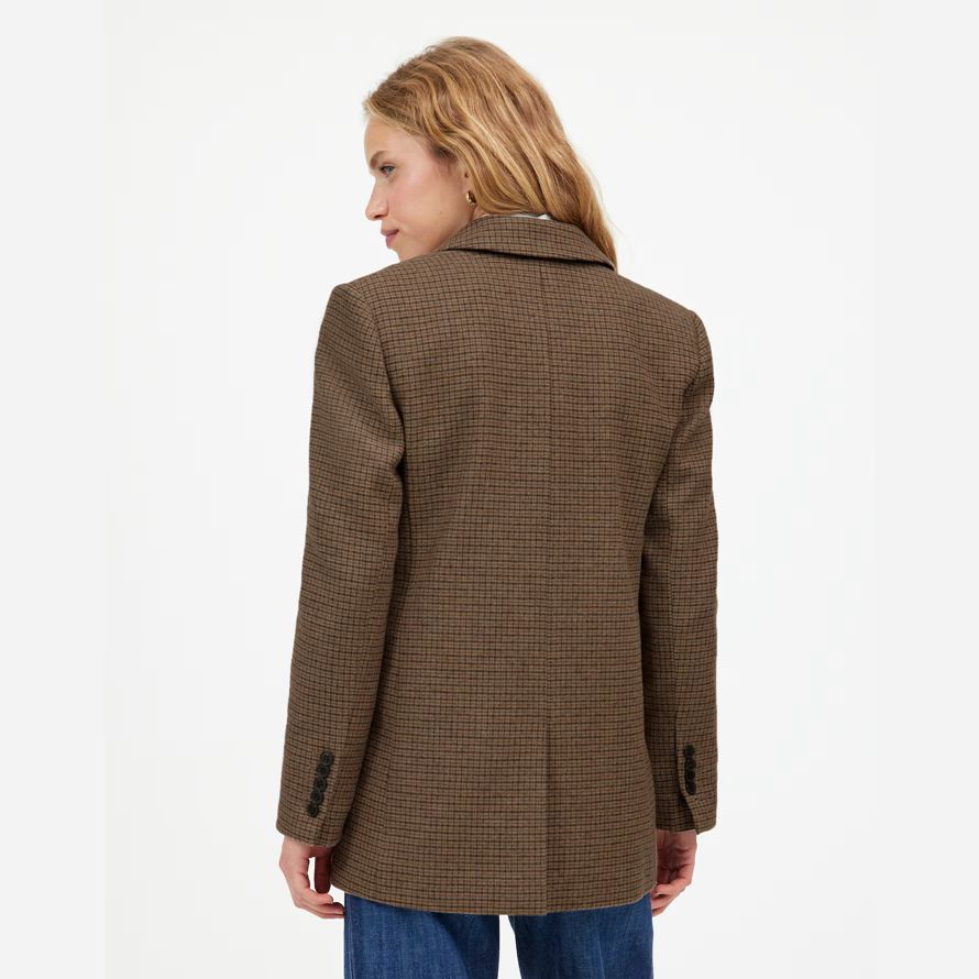 womens madewell the kline blazer brown