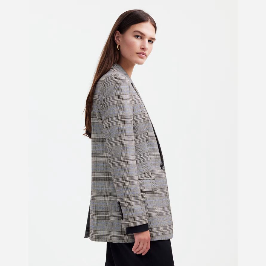 grey womens madewell the kline blazer