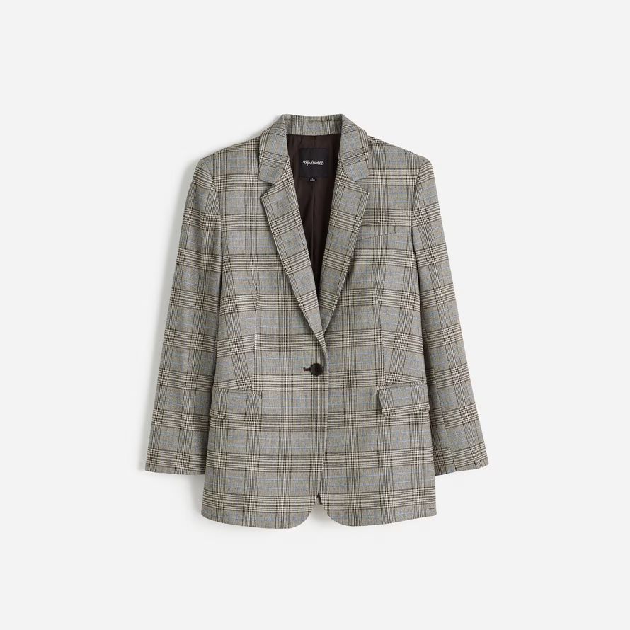 grey womens madewell the kline blazer