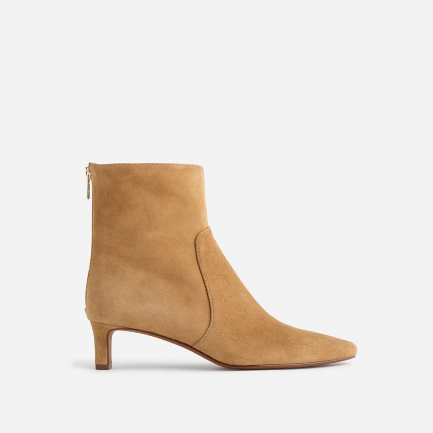 womens madewell the dimes kitten-heel boots brown