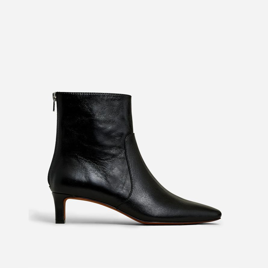 black madewell the dimes kitten-heel womens boots