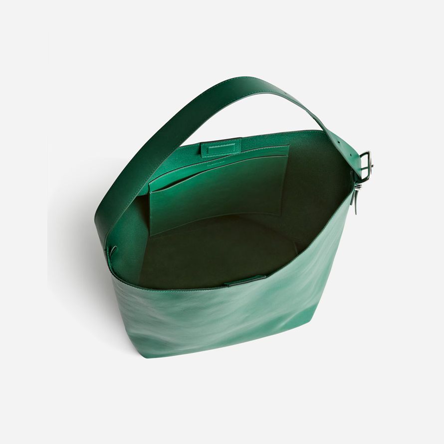 green womens madewell the essential extra-large tote bucket bag