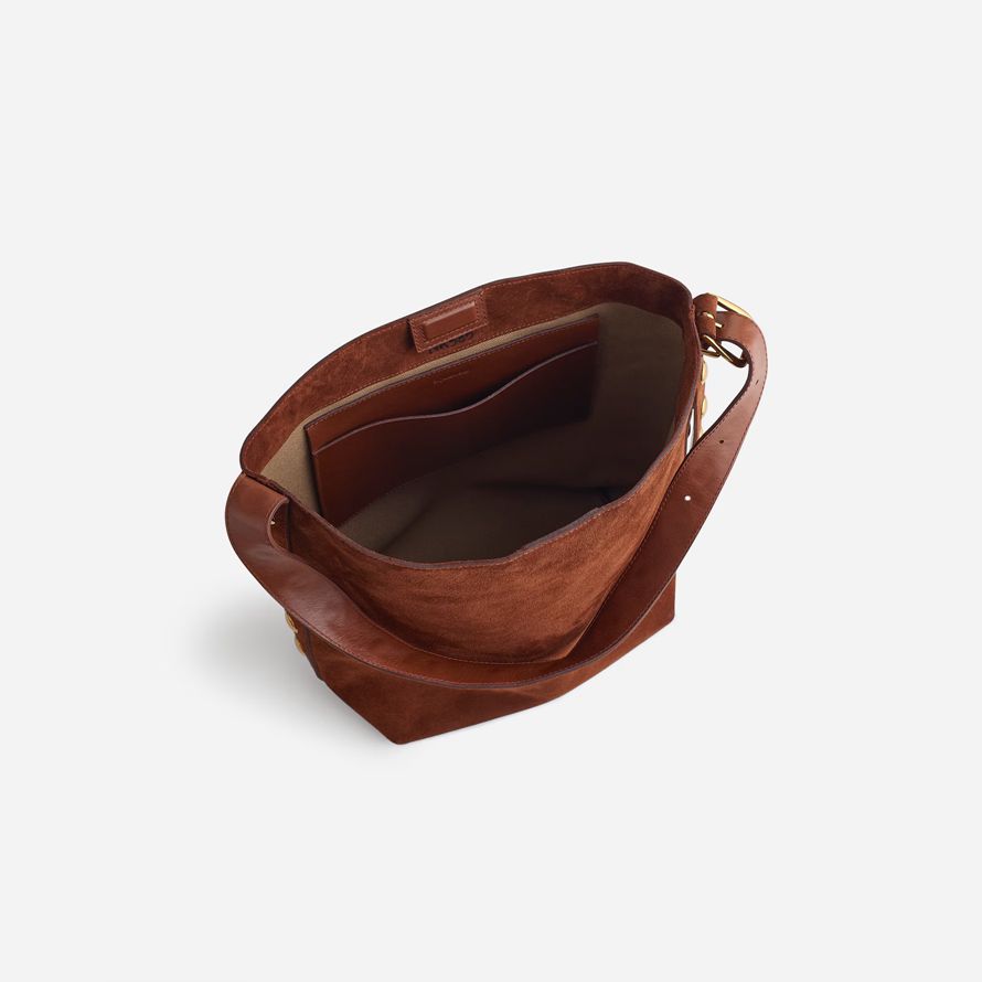 brown womens madewell the essential tote bucket bag