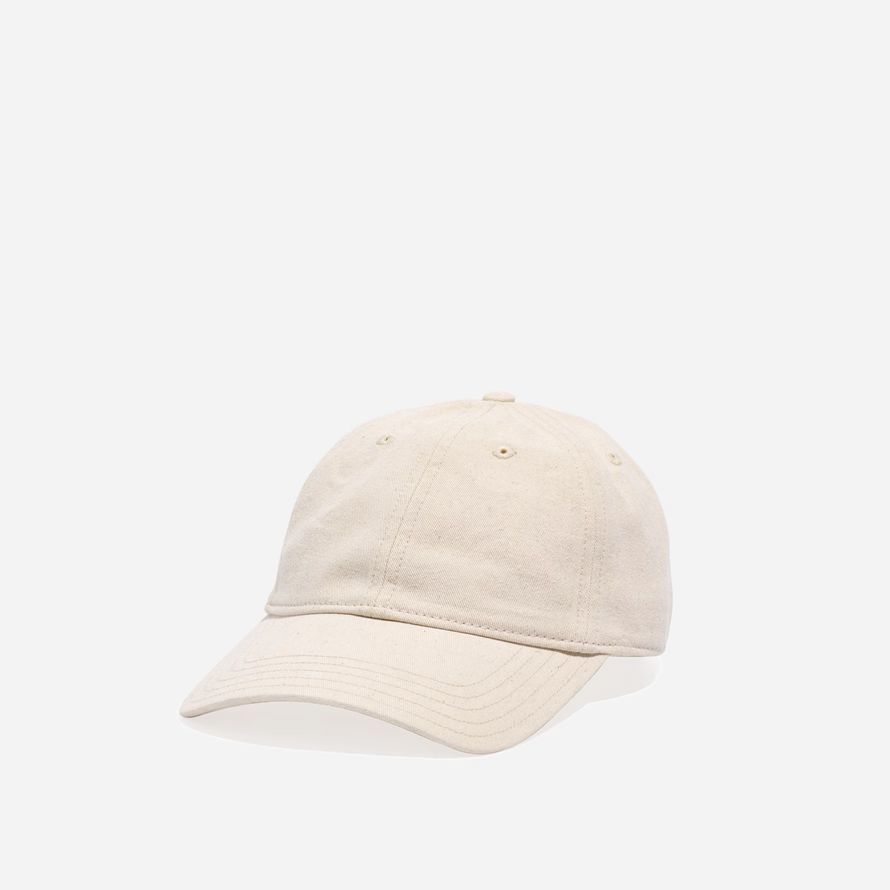 beige madewell organic cotton broken baseball womens cap