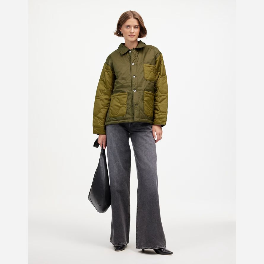 madewell alpha industries insulated chore womens coat green