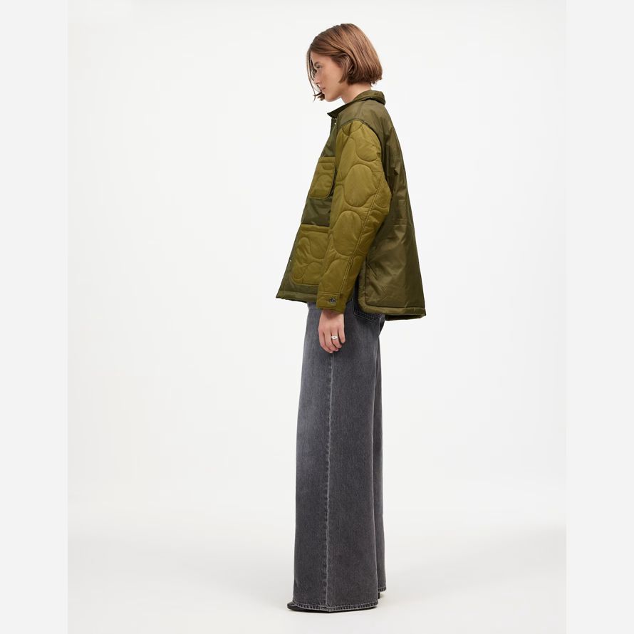 madewell alpha industries insulated chore womens coat green