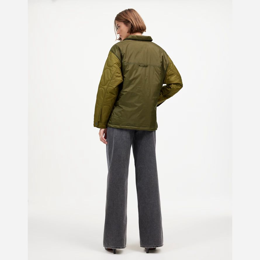 madewell alpha industries insulated chore womens coat green