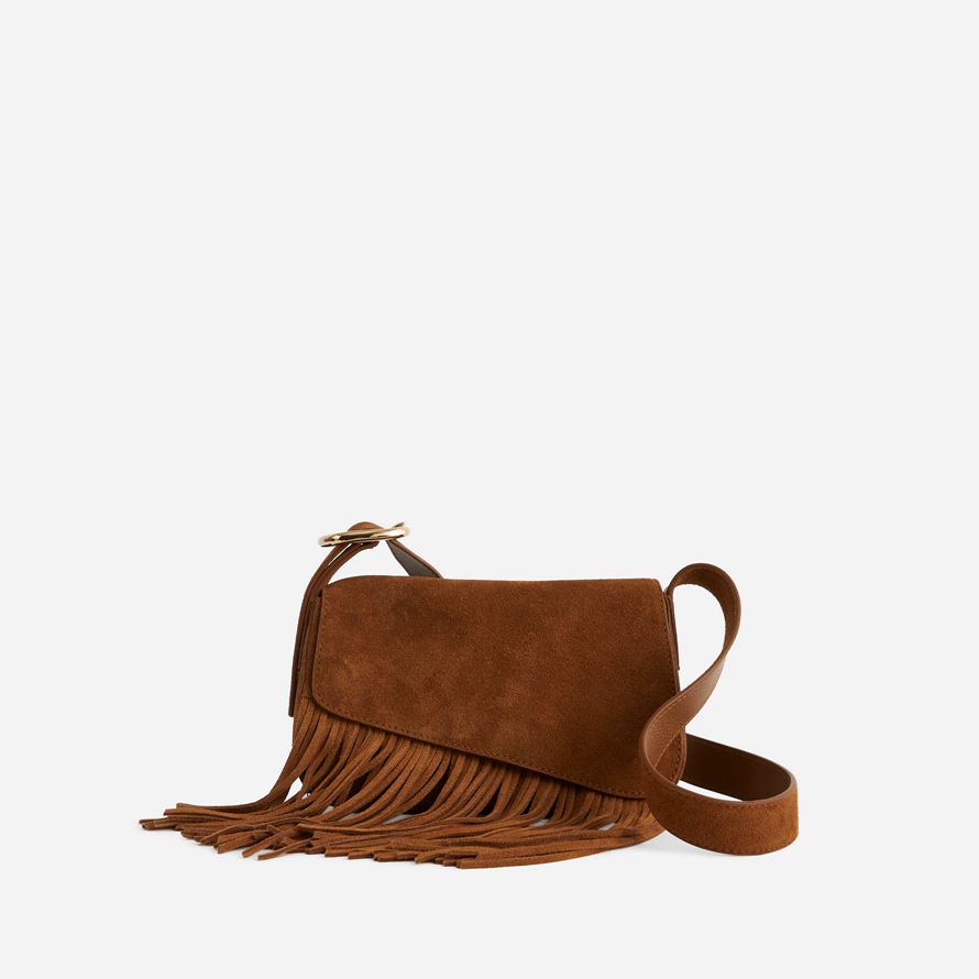 brown madewell the sculptural buckle womens crossbody bag