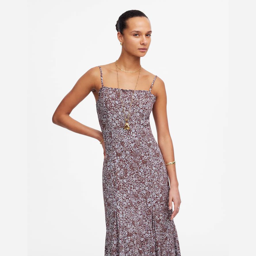 chocolate white womens madewell squareneck sleeveless maxi dress