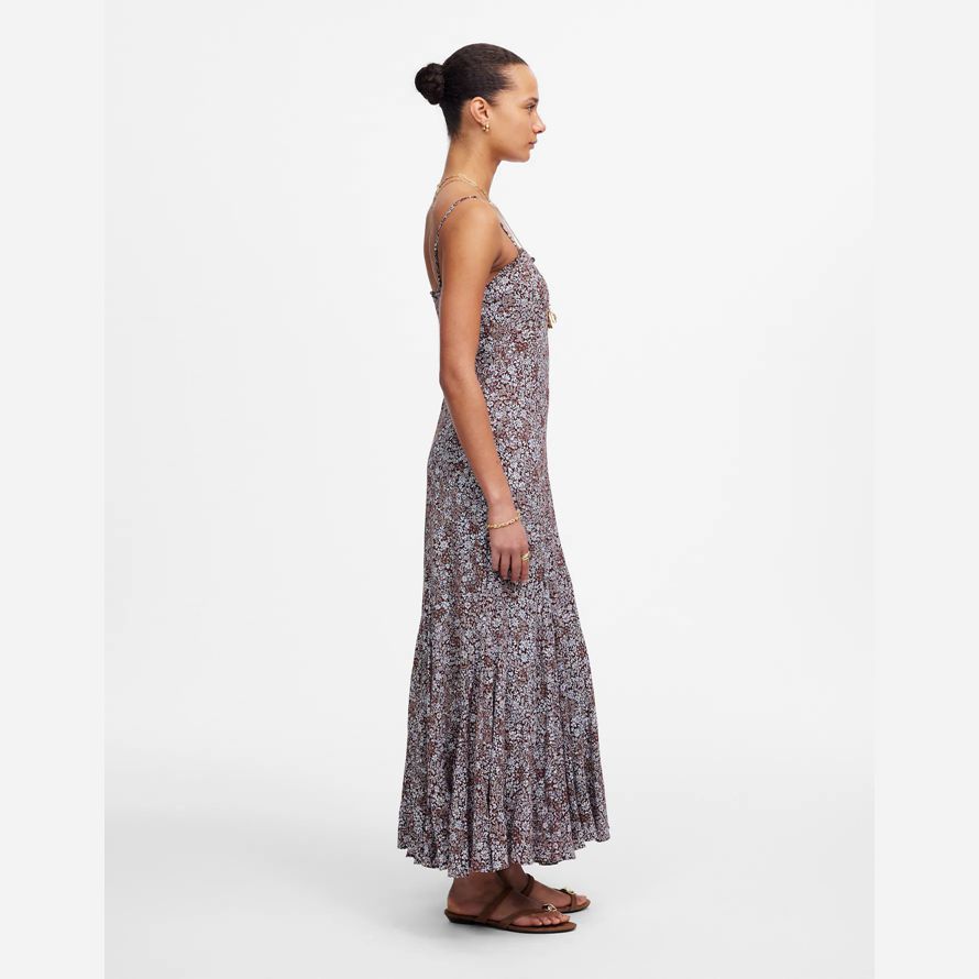 chocolate white womens madewell squareneck sleeveless maxi dress
