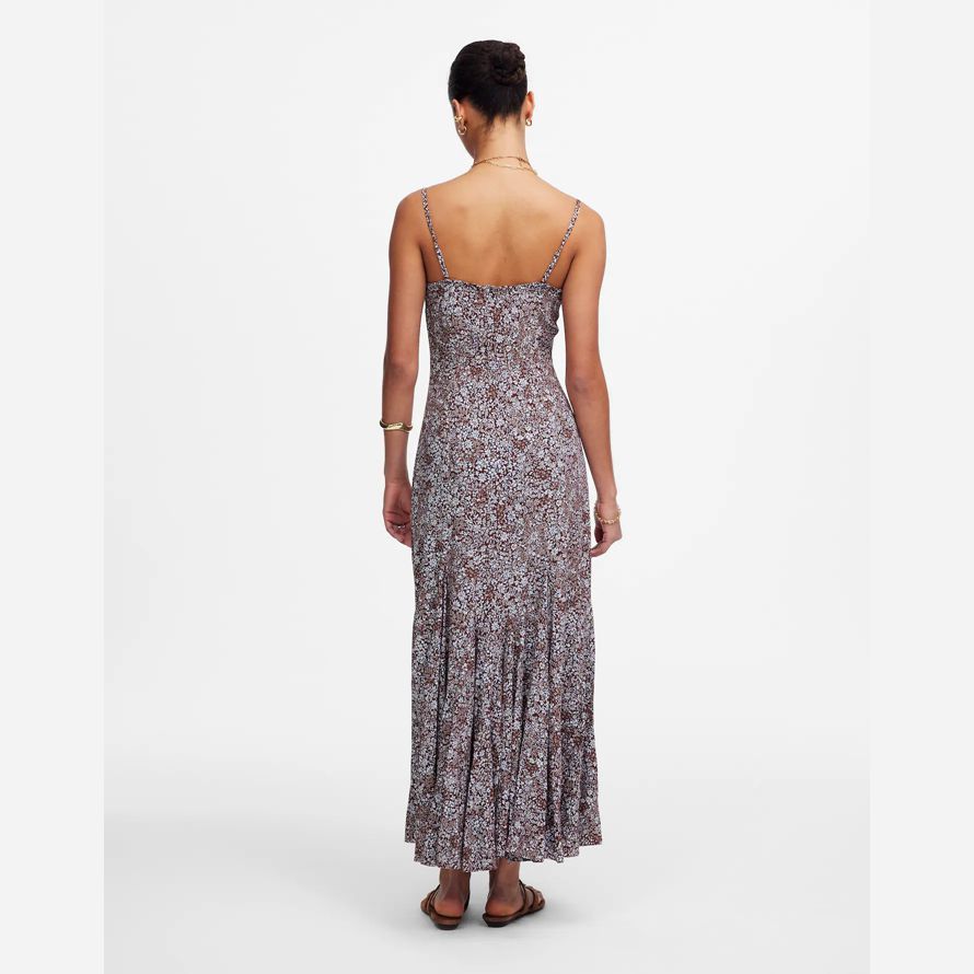 chocolate white womens madewell squareneck sleeveless maxi dress