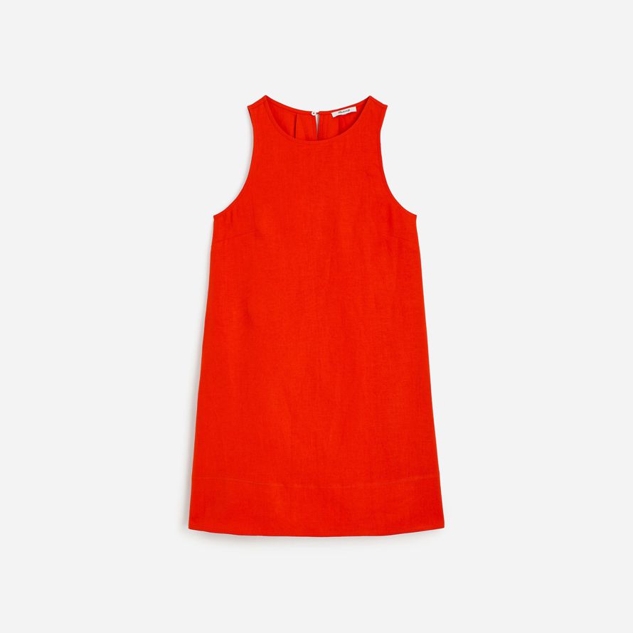 madewell mini shift womens dress red