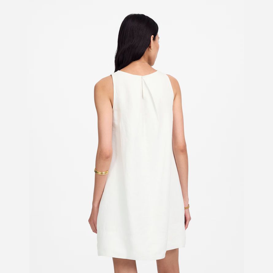 madewell mini shift womens dress white