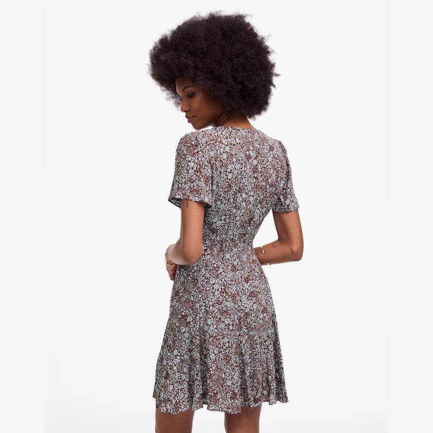 burgundy white madewell button-front mini womens dress