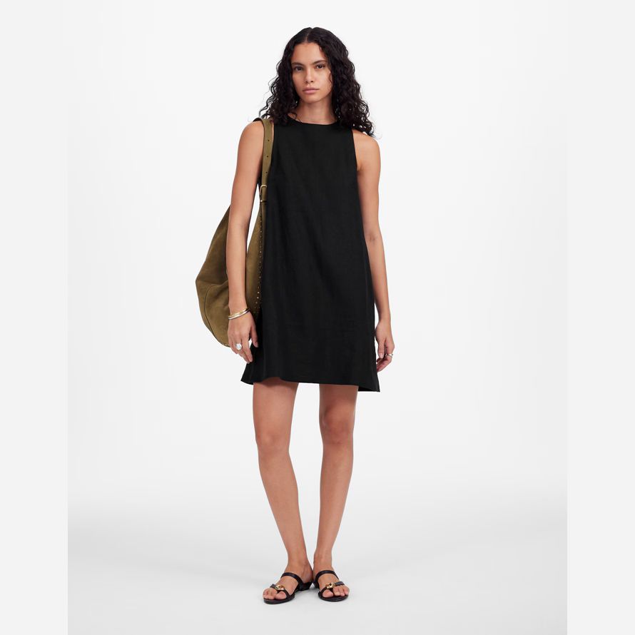 black madewell mini shift womens dress