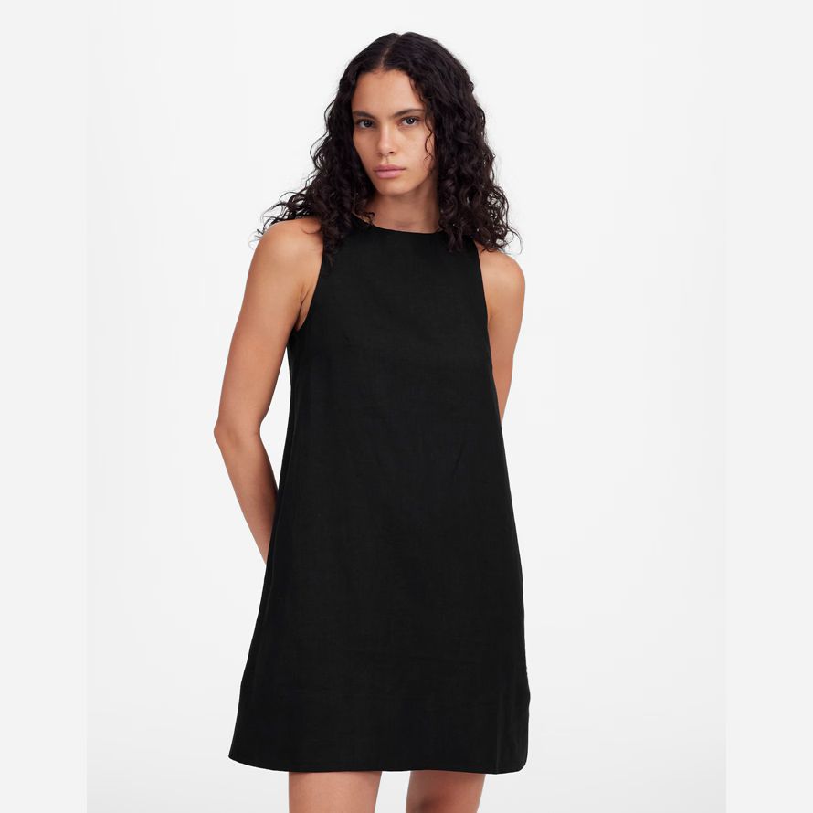 black madewell mini shift womens dress