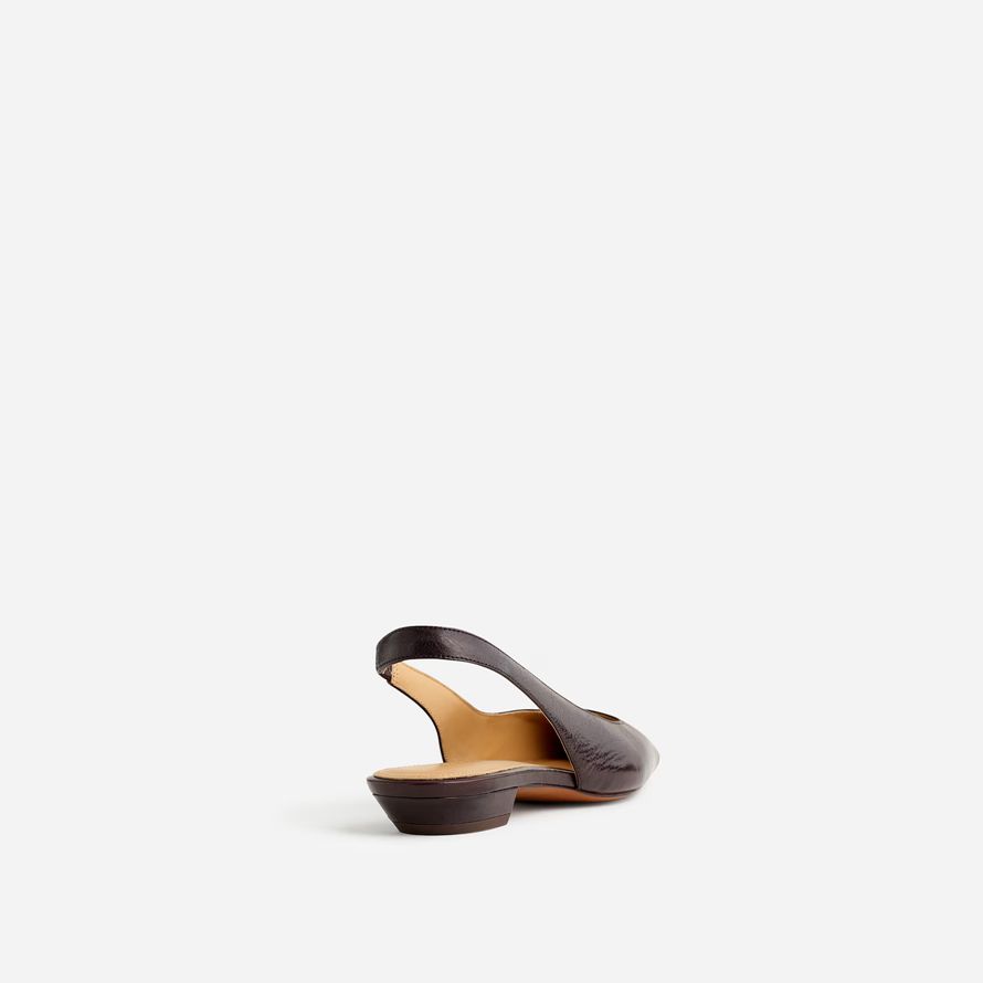 womens madewell the ophelia slingback flats chocolate