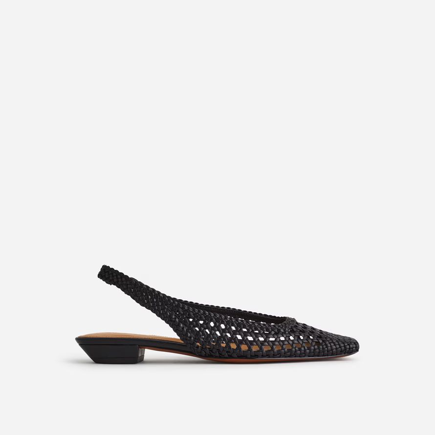 madewell the ophelia slingback womens flats black