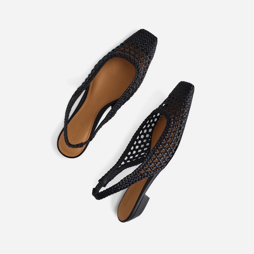 madewell the ophelia slingback womens flats black