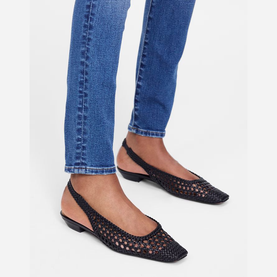 madewell the ophelia slingback womens flats black