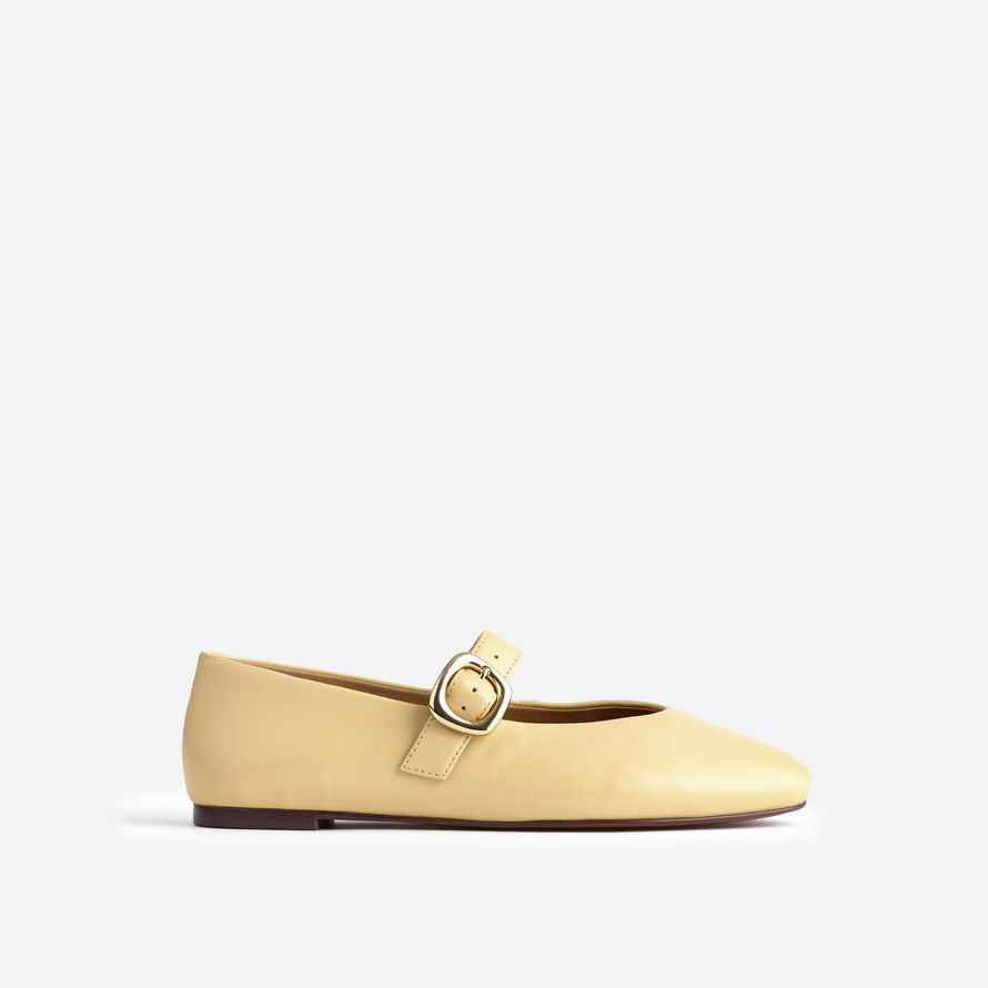 yellow womens madewell the remy mary jane flats