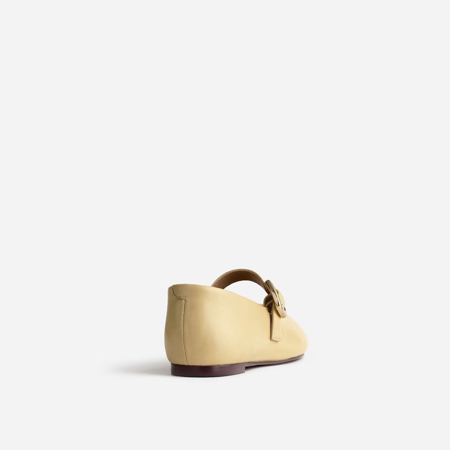 yellow womens madewell the remy mary jane flats
