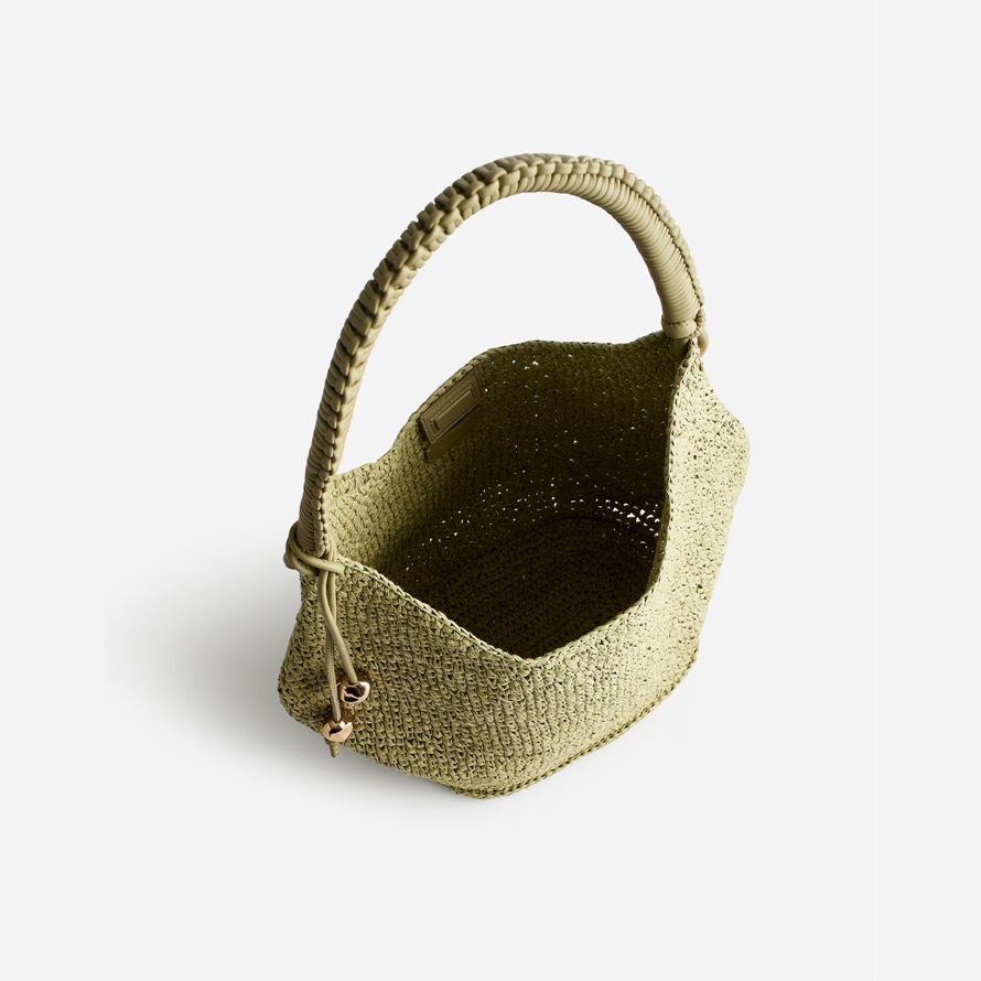 green madewell the camren straw womens handbag