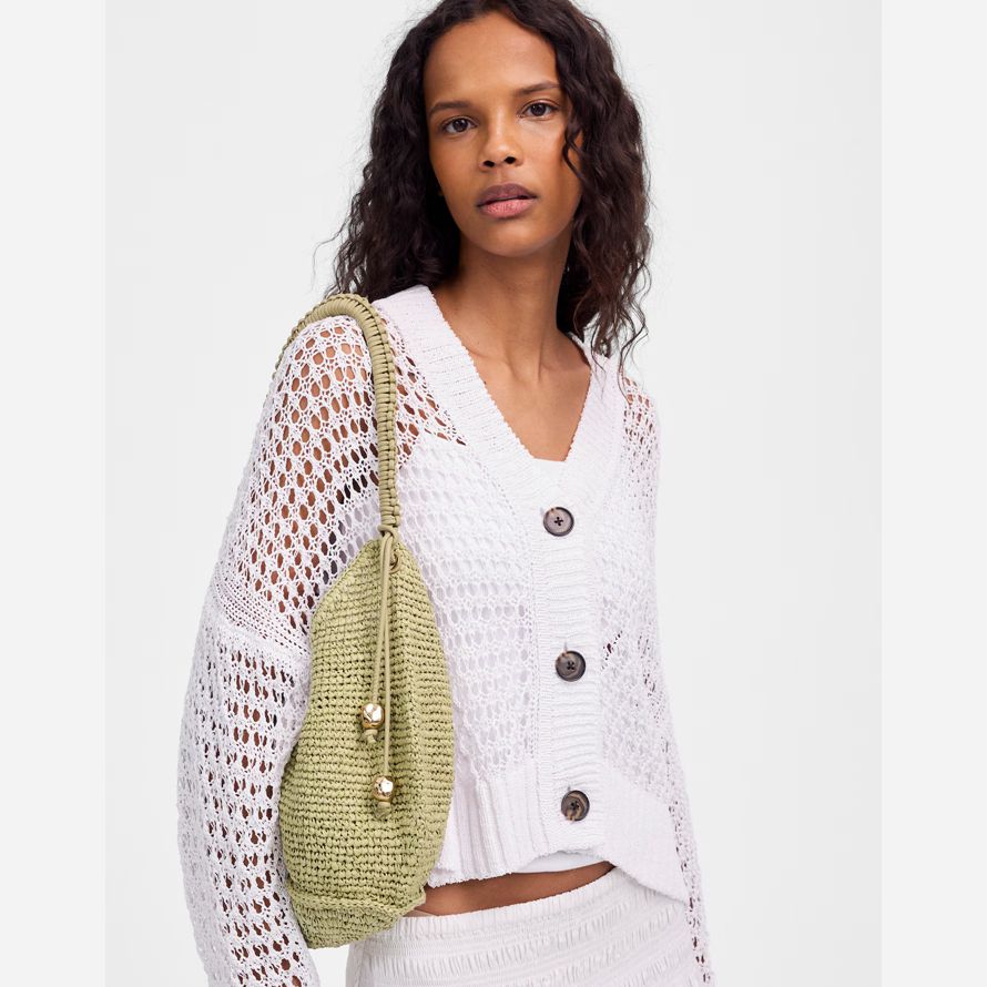 green madewell the camren straw womens handbag