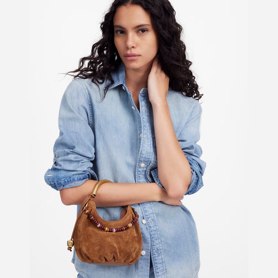 brown womens madewell the camren mini handbag